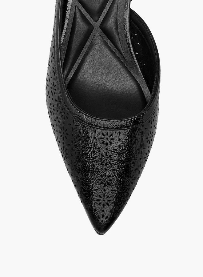 سيليست صنادل نسائية بكعب هريرة مقصوصة بالليزر - Image 4